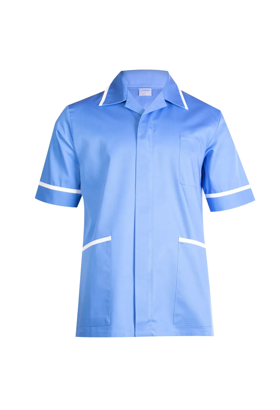 Mens Premium Tunic Uneek Healthcare Hospital Nurse Salon Spa Barbers Plain UC924 gallery