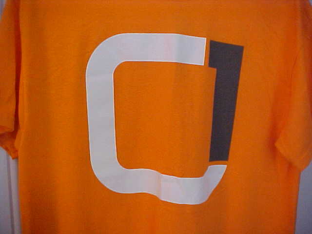 Gildan Dry Blend Mens Tee Shirt Size Medium Tennessee Orange Cotton Poly Blend gallery