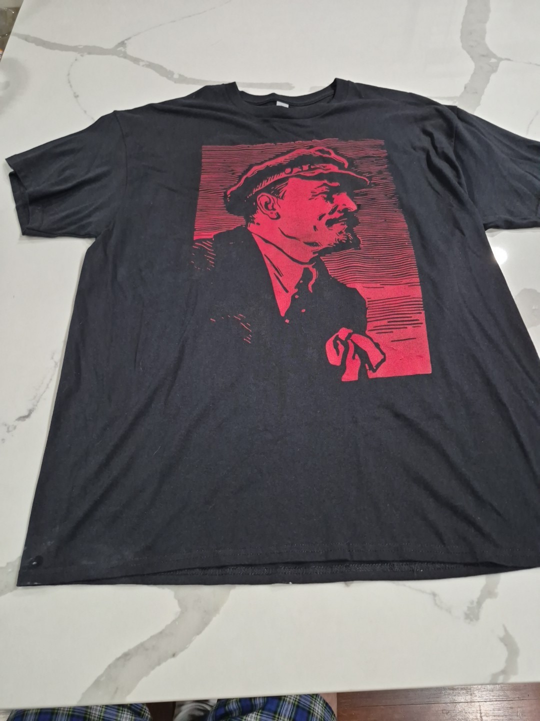 Nwt Comrade Lenin Black Communists Unisex Gilden T Shirt Size XL 100% Cotton!