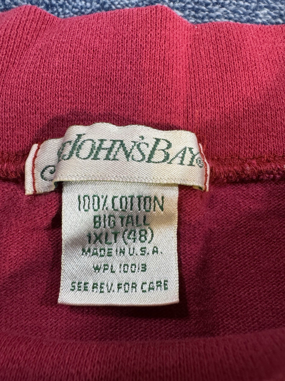 VINTAGE St Johns Bay Shirt Men’s 1XLT Pullover T 90s Box Style Tee gallery