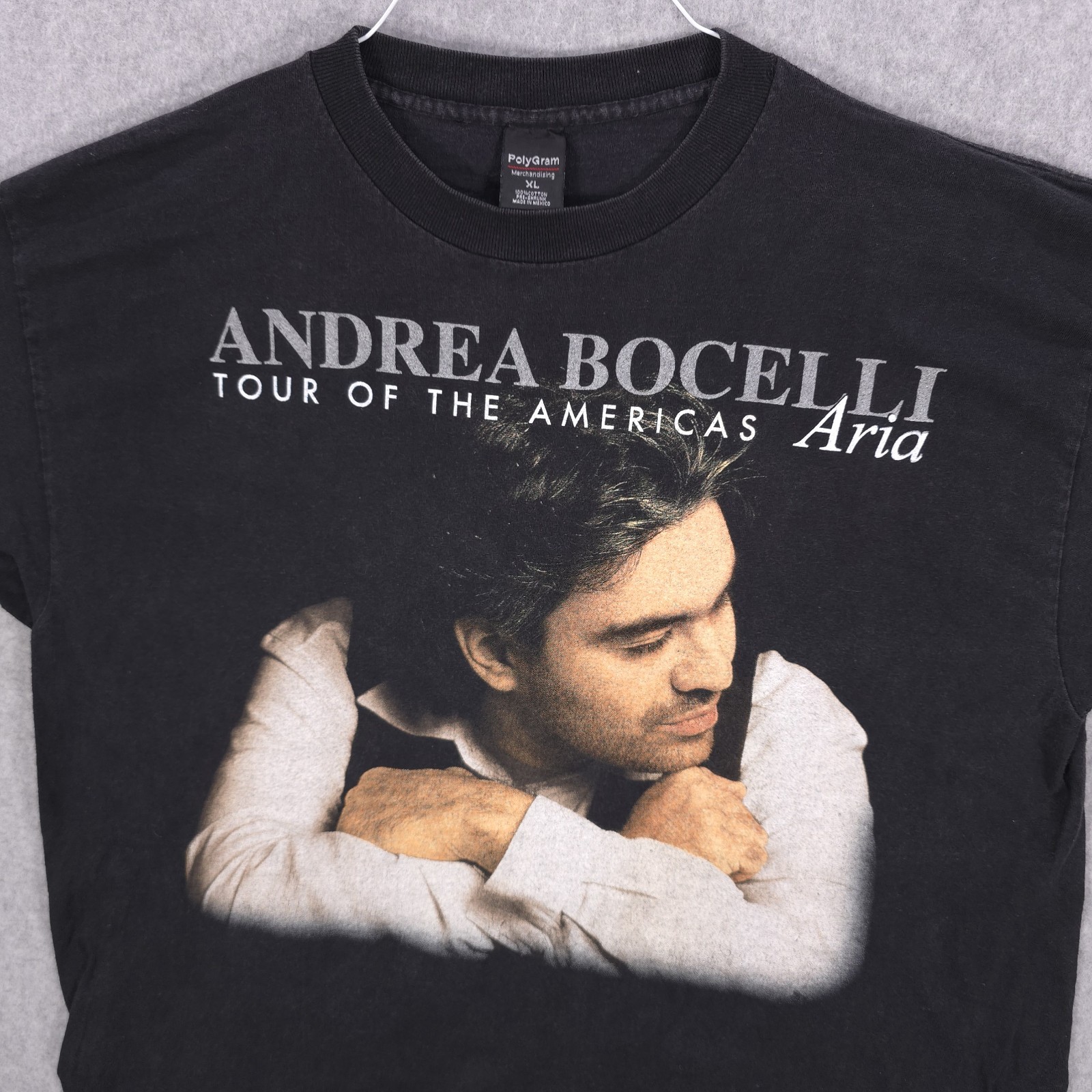 Andrea Bocelli Tour of the Americas Aria Tenor Opera Music Promo Shirt Mens XL