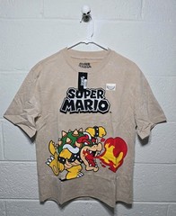 Nintendo Mario Kart Bowser King Koopa T-Shirt Hybrid Apparel SZ Large (Mkart)