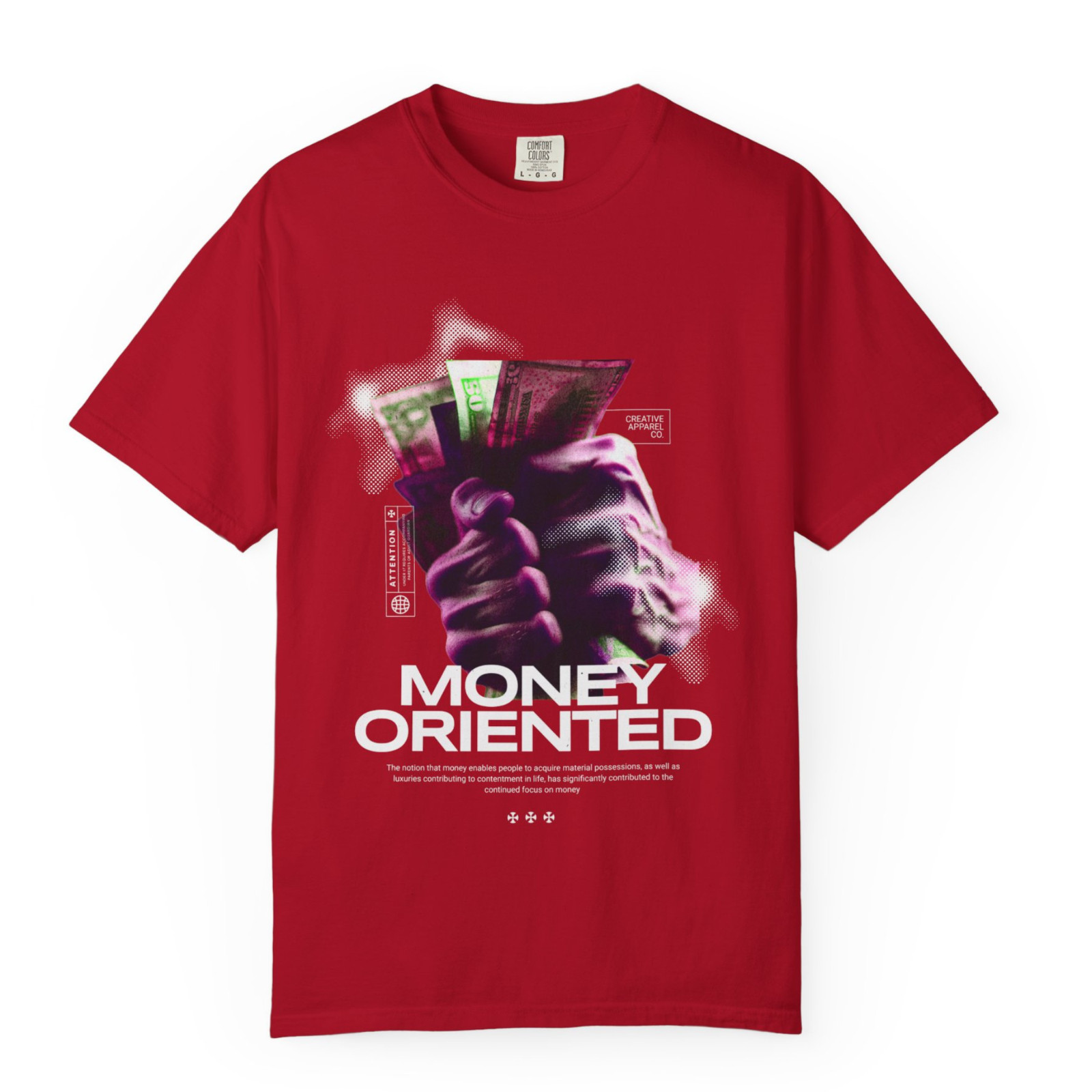 Money Oriented, Comfort Colors T Shirt, Graphic T Shirt, Unisex Streetwear Tee gallery