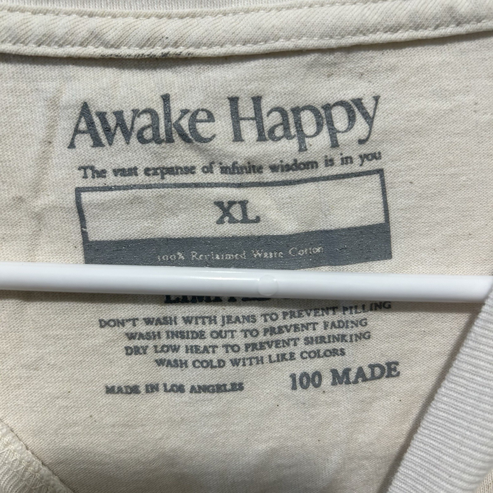 Awake Happy The Rhythm Of Silence Limited Edition Boxy Tee Size XL Shirt gallery