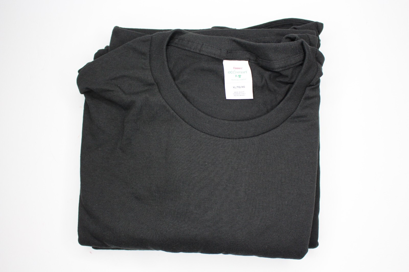 Men’s Hanes EcoSmart Short Sleeve T-Shirts 4-Pack Black Size XL