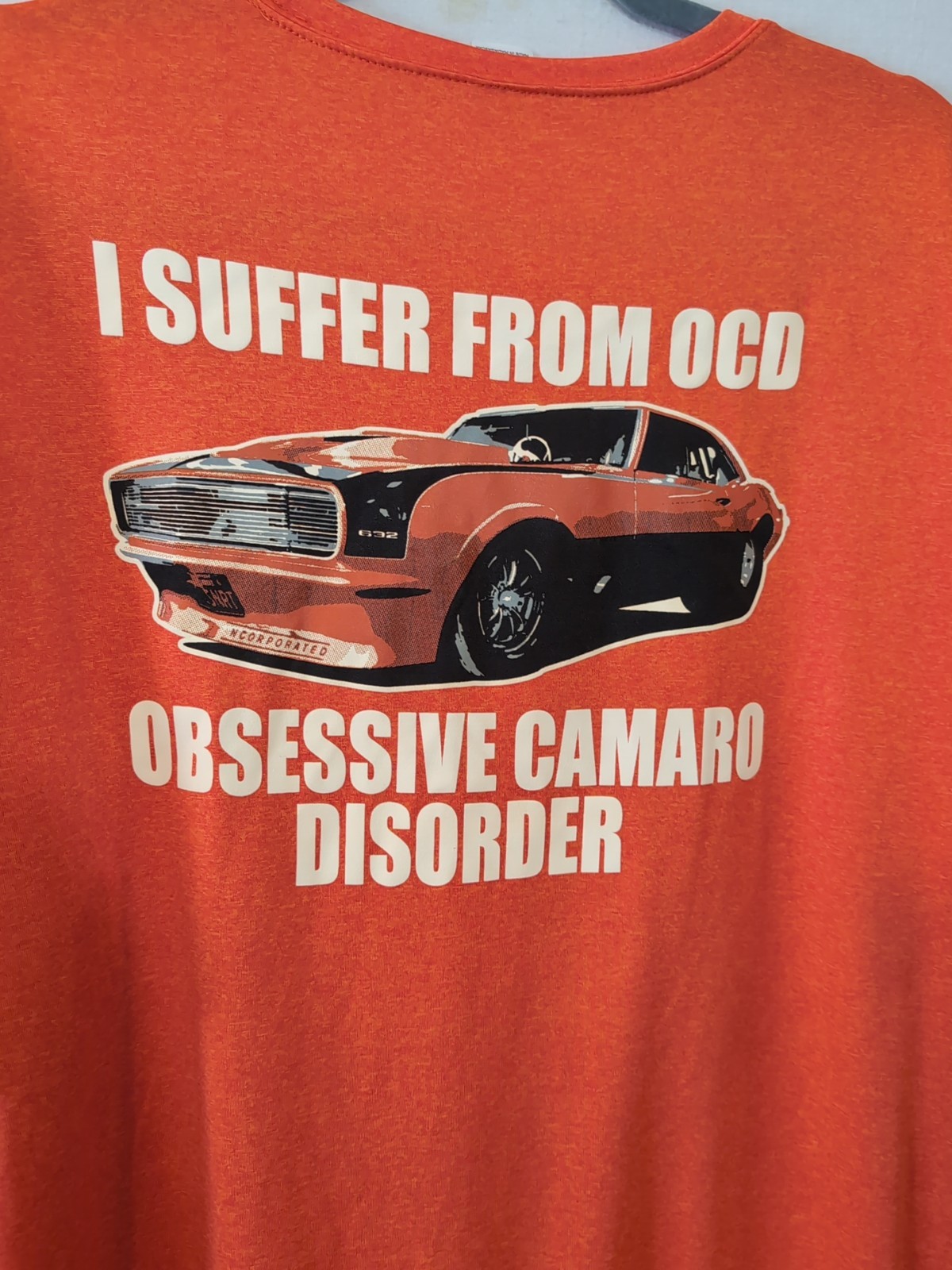SPORT-TEK Graphic T Shirt Mens XL Orange DMR Racing Tee Camaro Chevy Automotive gallery
