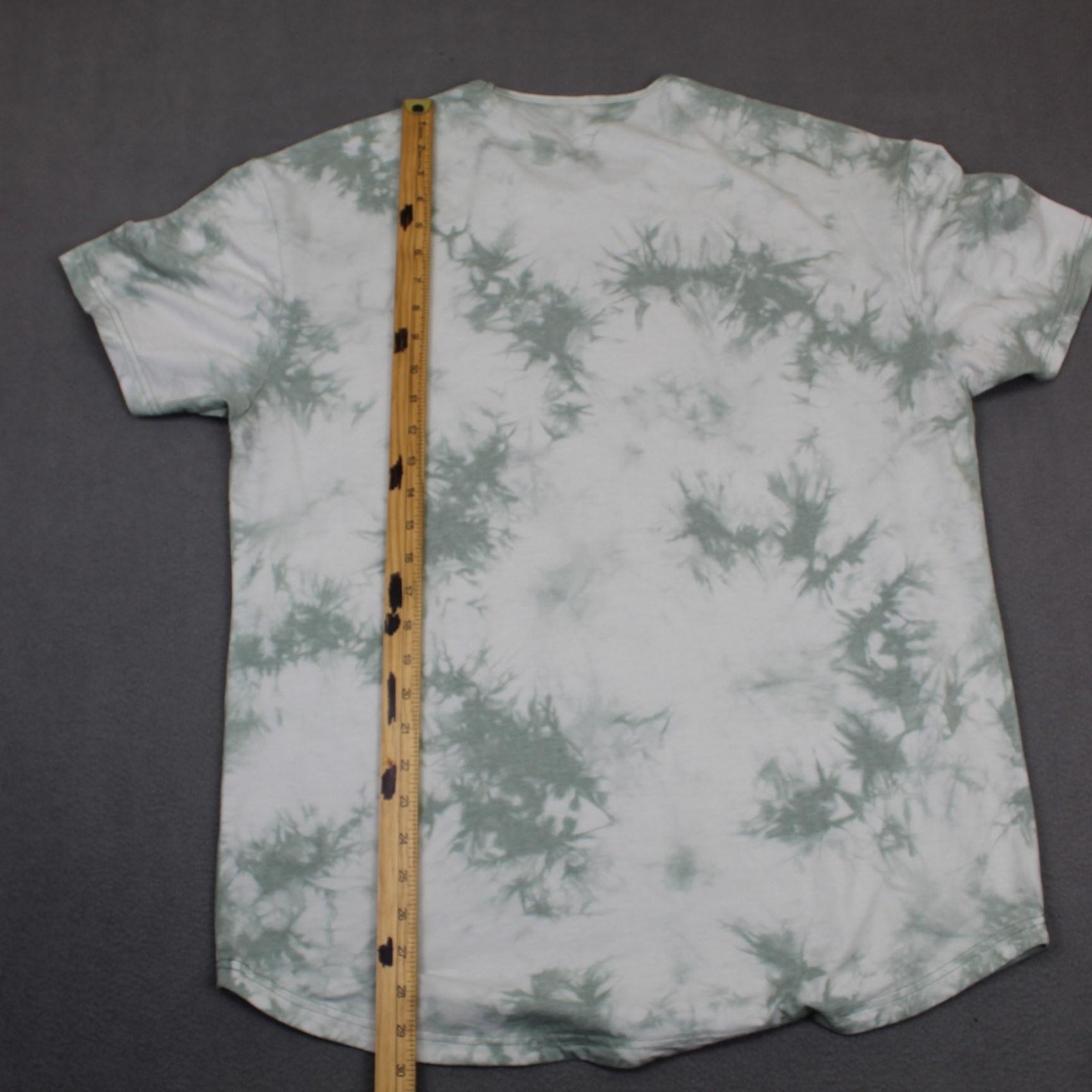 BYLT Shirt Mens XL Green White Cloud Dye Tee Short Sleeve Stretch Casual Soft gallery