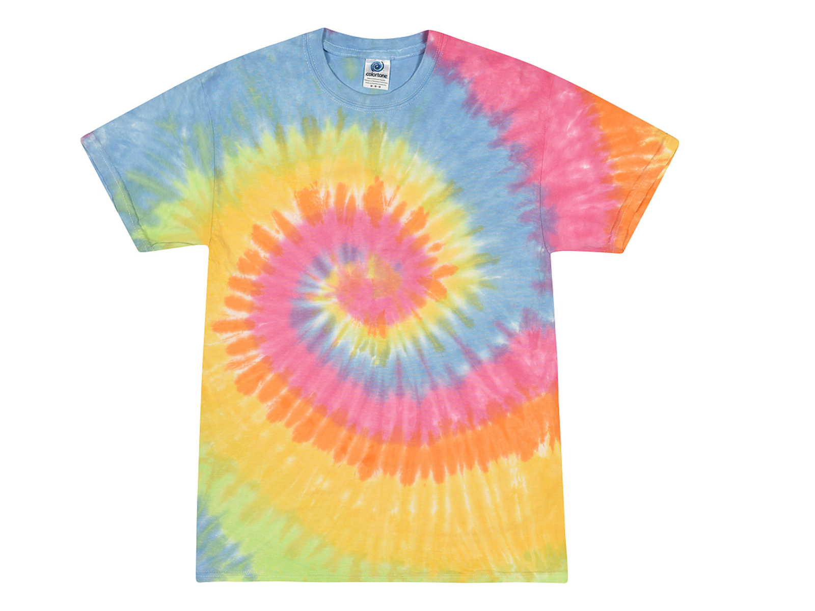 Tie Dye T-Shirts Multi-Color Adult Size 4XL - 5XL 100% Cotton Colortone gallery