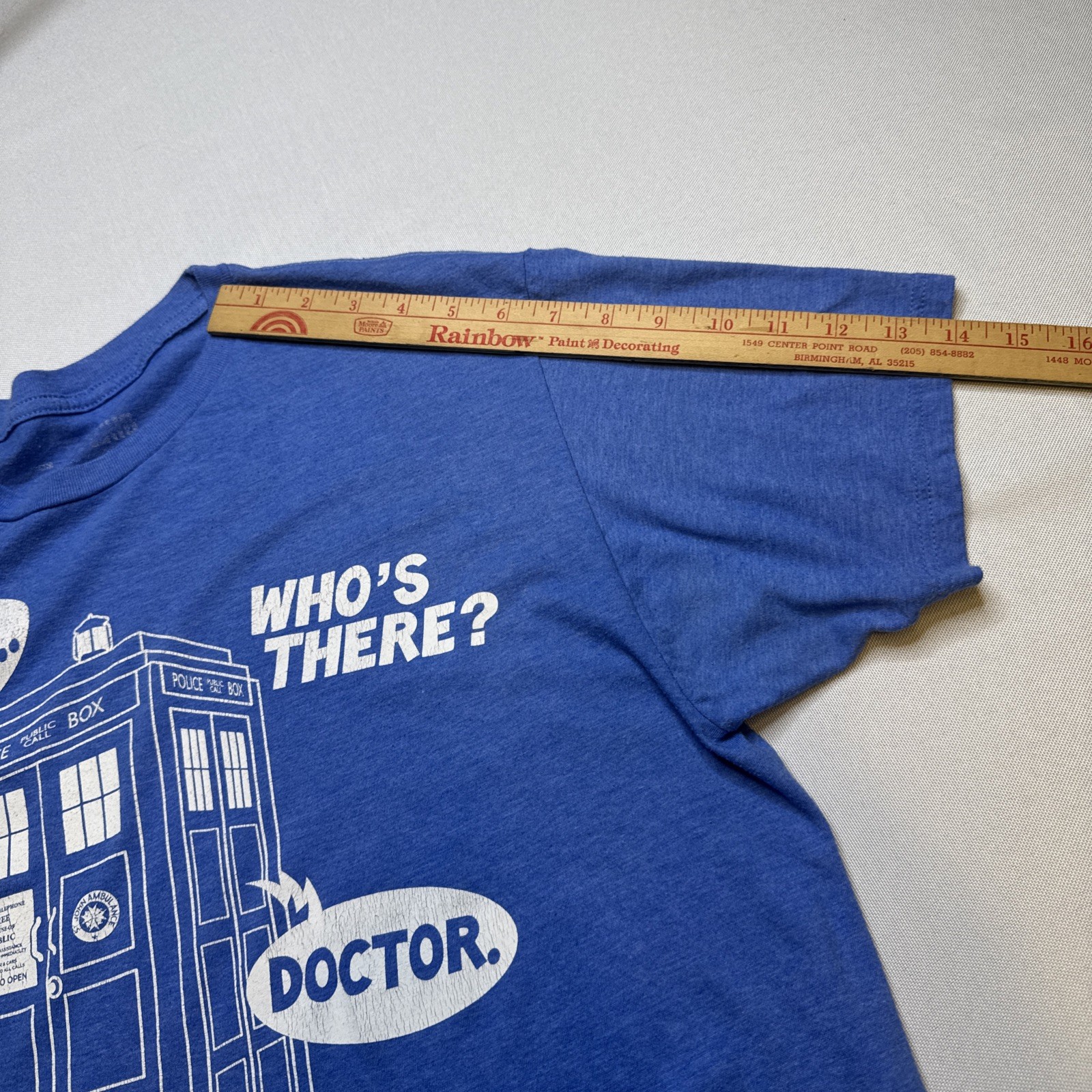Doctor Who Tardis T-SHIRT Size L Funny Dr Who Knock Knock Joke Box #0098 gallery