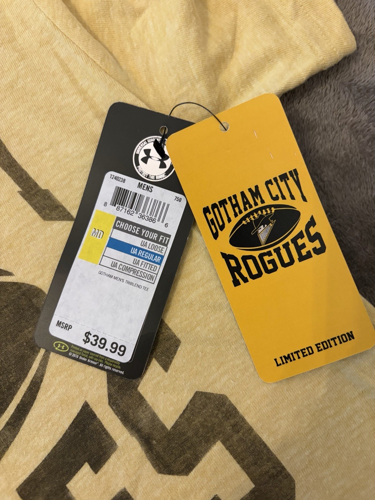 Rare Under Armour UA Legacy Gotham City Rogues Tee (MD) NWT gallery