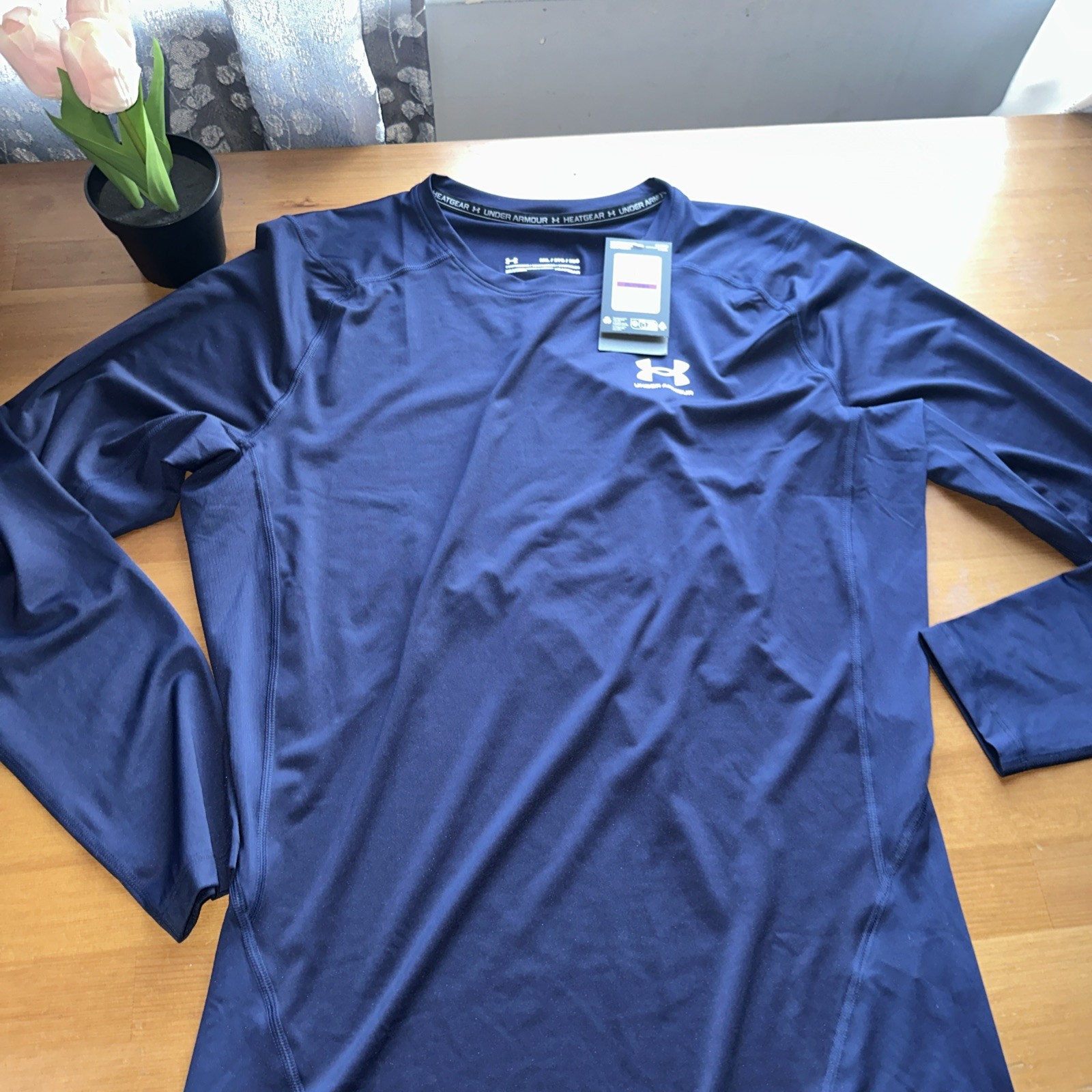Under Armour HeatGear Compression Long Sleeve Athletic Shirt Size 2 XL 1361524 gallery