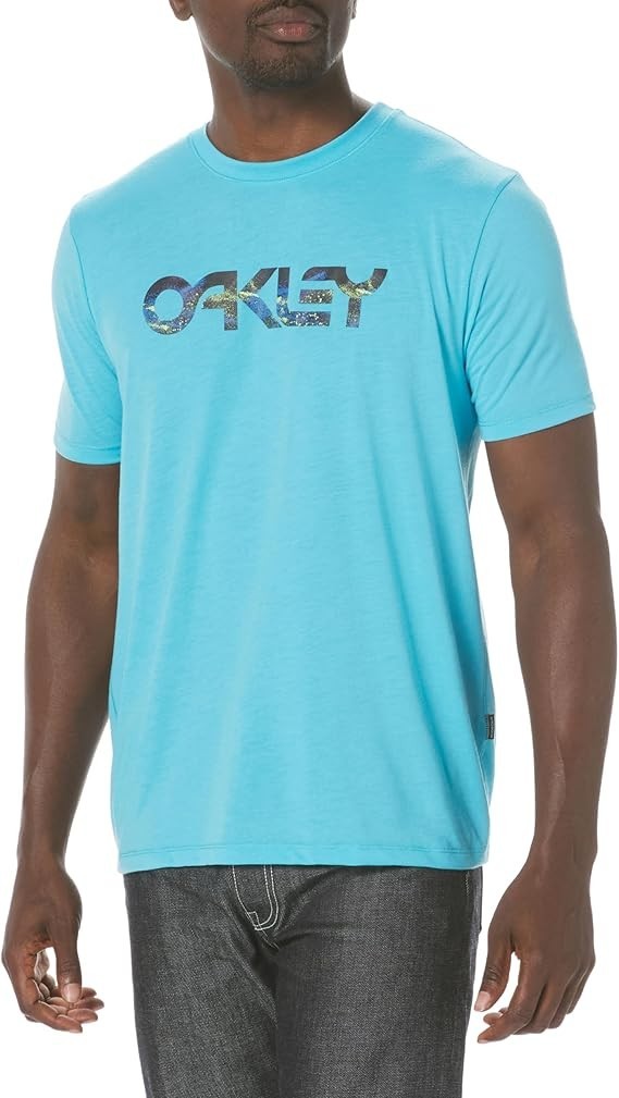 Oakley Mens Sun B1B Tee Short Sleeves Casual T-Shirt Bright Blue Large New