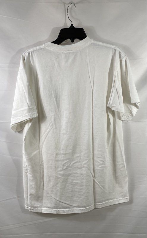 Tadashi Women's White Beaded Logo Graphic Crewneck T-Shirt gallery