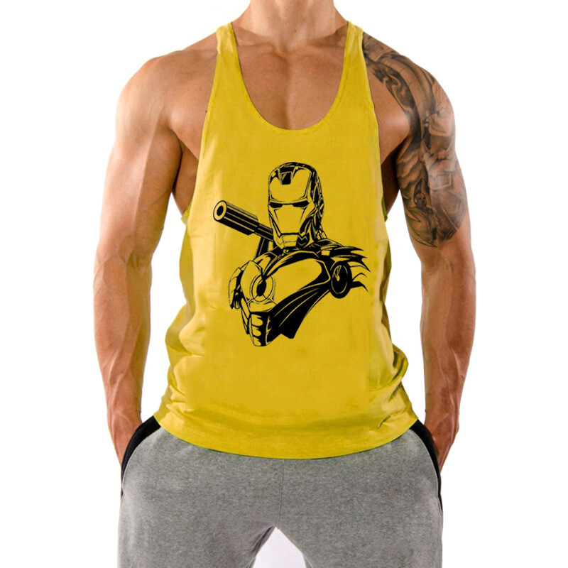 Sports Running Training Quick-drying Fitness Vest Cotton Leisure Printing gallery