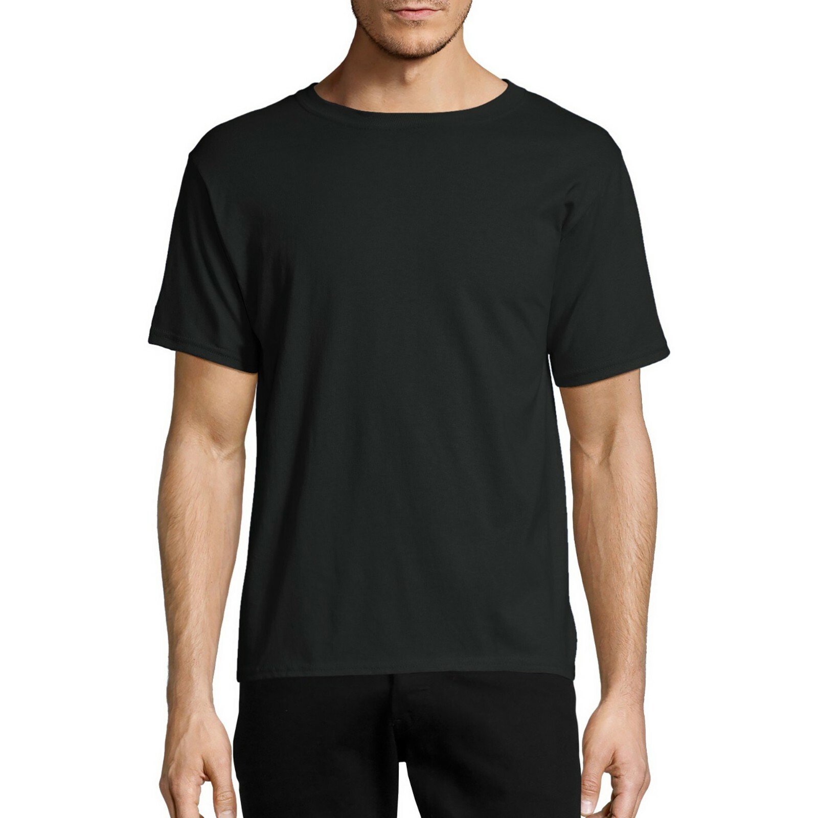 Hanes Men's Black EcoSmart Short Sleeve T-Shirt Size 4XL gallery