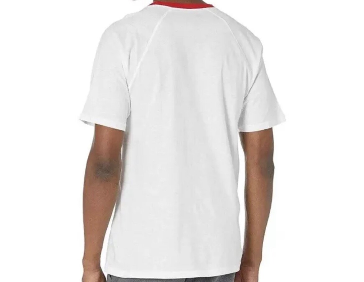 Champion Men’s Logo Knit Cotton Lounge Pajama Sleep T-Shirt, White, Small gallery
