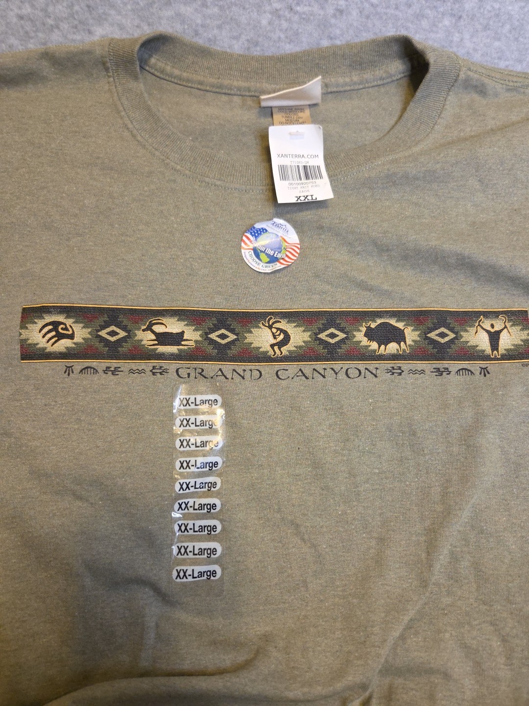 Eco Mountain Shirt Mens 2X Grand Canyon SouthWest Graphic Casual T shirt