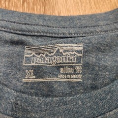 Patagonia Live Simply Responsibili-Tee Men Size XL Slim Fit Blue