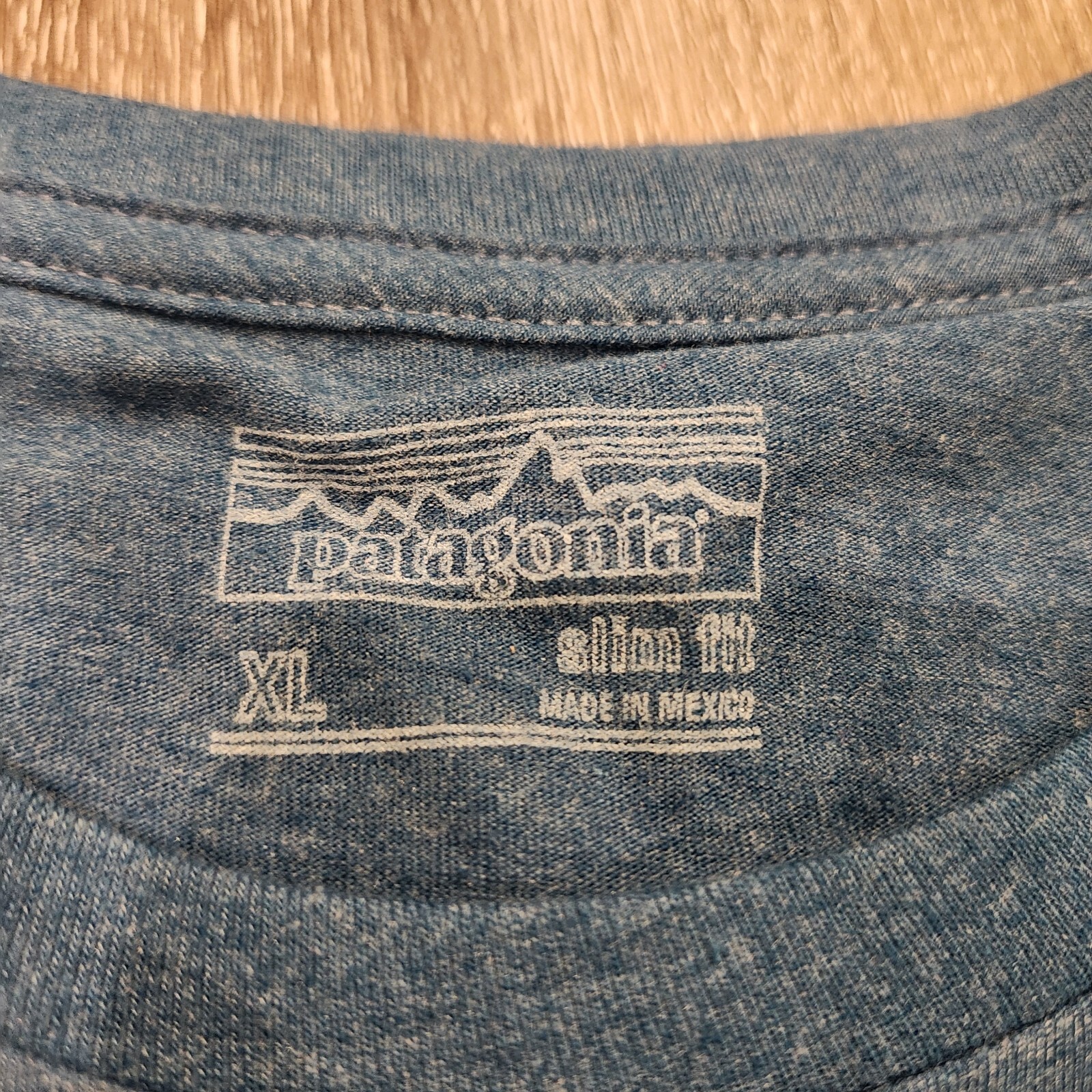Patagonia Live Simply Responsibili-Tee Men Size XL Slim Fit Blue gallery