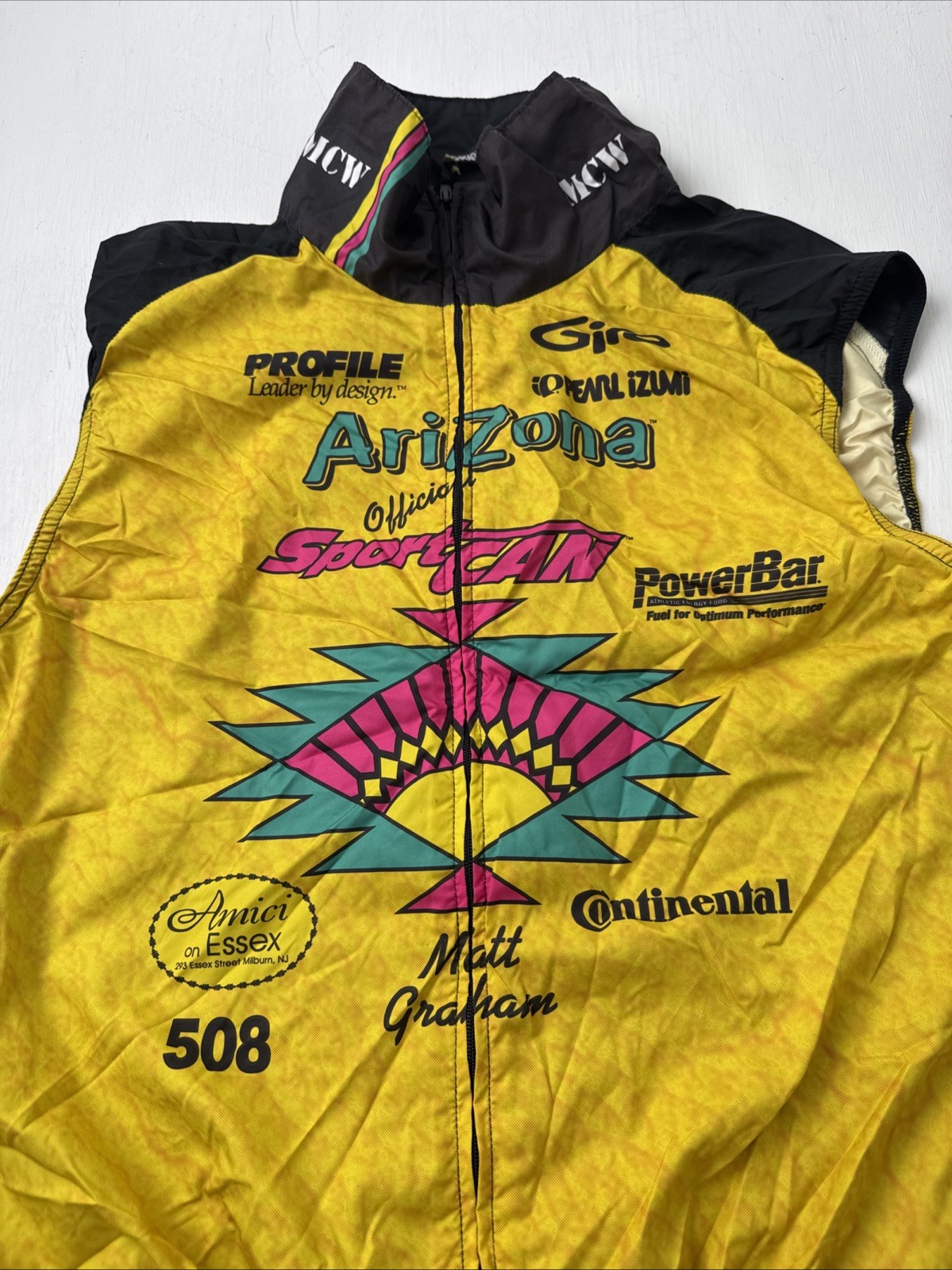 Pearl Izumi Made USA Arizona Tea Power bar Full Zip Cycling Large Matt Graham gallery