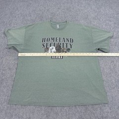 Gildan Homeland Security Alaska Graphic T-Shirt Men’s Size (See Photos) Green