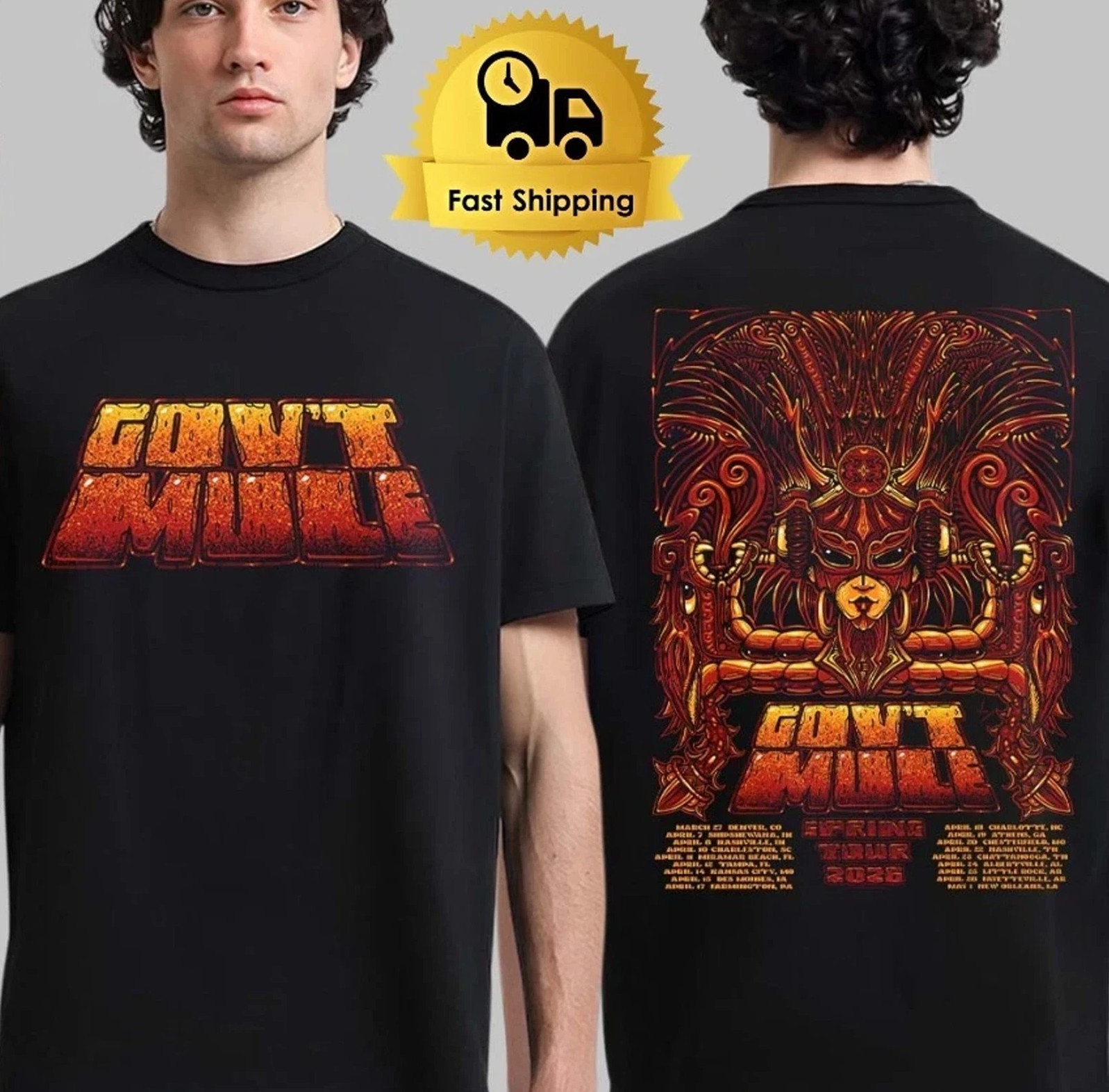Gov’t Mule Spring Tour 2026 T-Shirt gallery