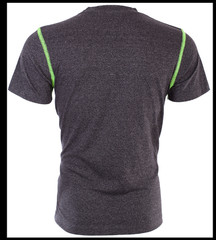 $79 TRUE RELIGION Black HEATHER CREW Short Sleeve Designer Graphic T-shirt NWT