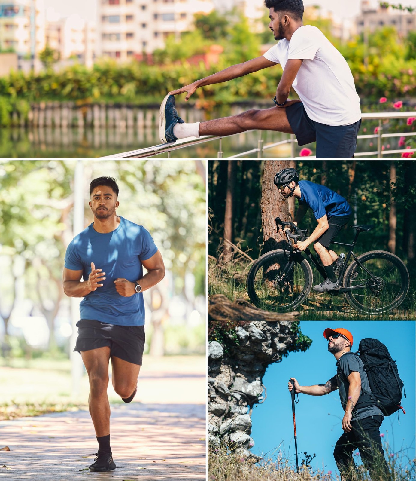 5 Pack Men Mesh Workout Shirts Dry Fit Quick Dry Athletic Tee gallery