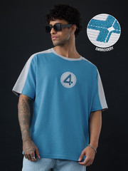 Marvel Fantastic 4 Embroidery Logo Oversized T-Shirt Textured Fabric Summer 2026