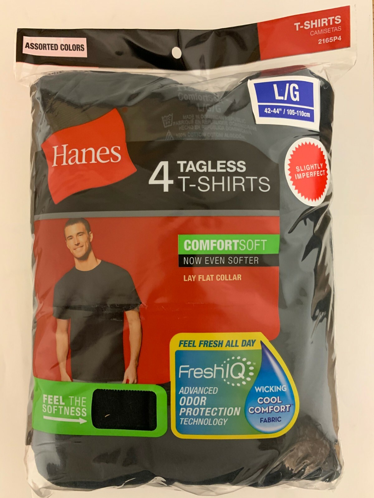 Hanes Men's T-Shirt Tagless ComfortSoft Crewneck 4-Pack 2165 gallery