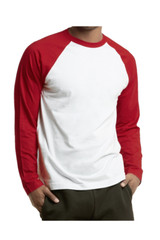 DBFL Top Pro Men’s Long Sleeve Colorblocked Baseball Tee
