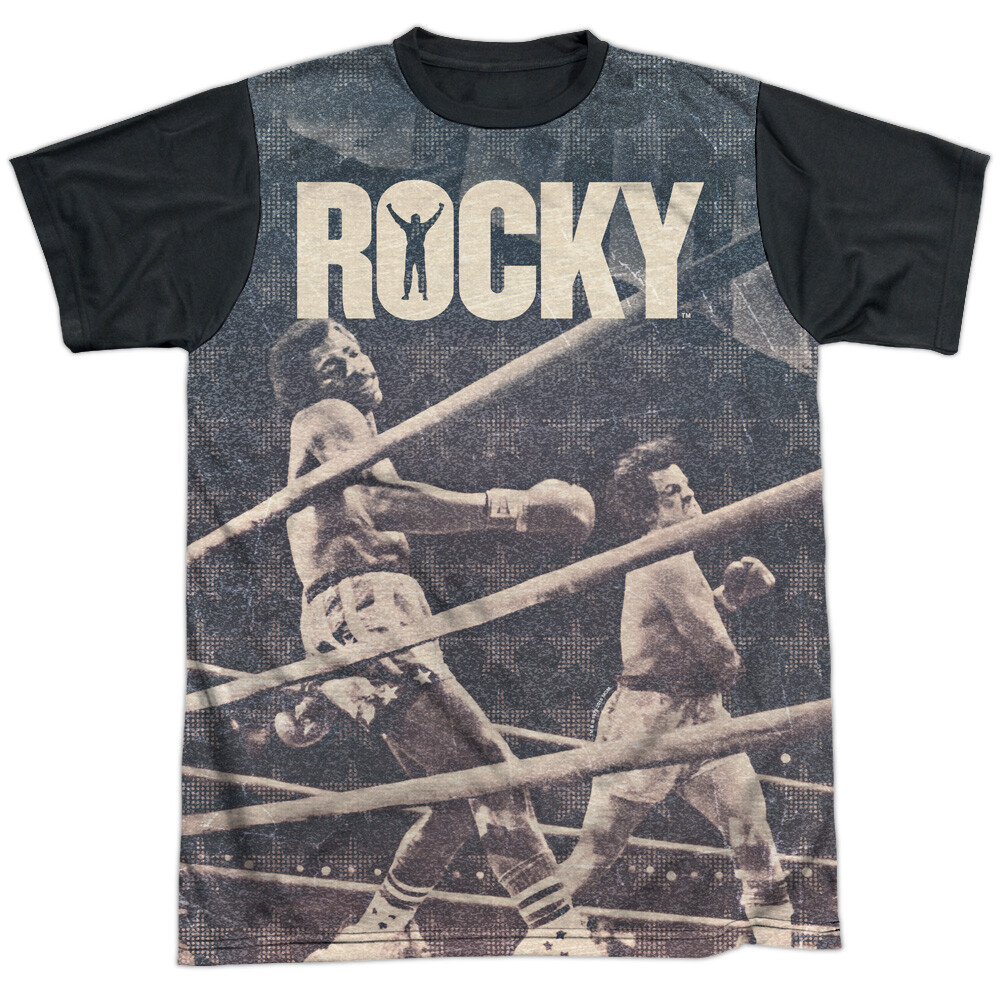 Rocky Battle Adult Halloween Costume T Shirt (Black Back), S-3XL gallery