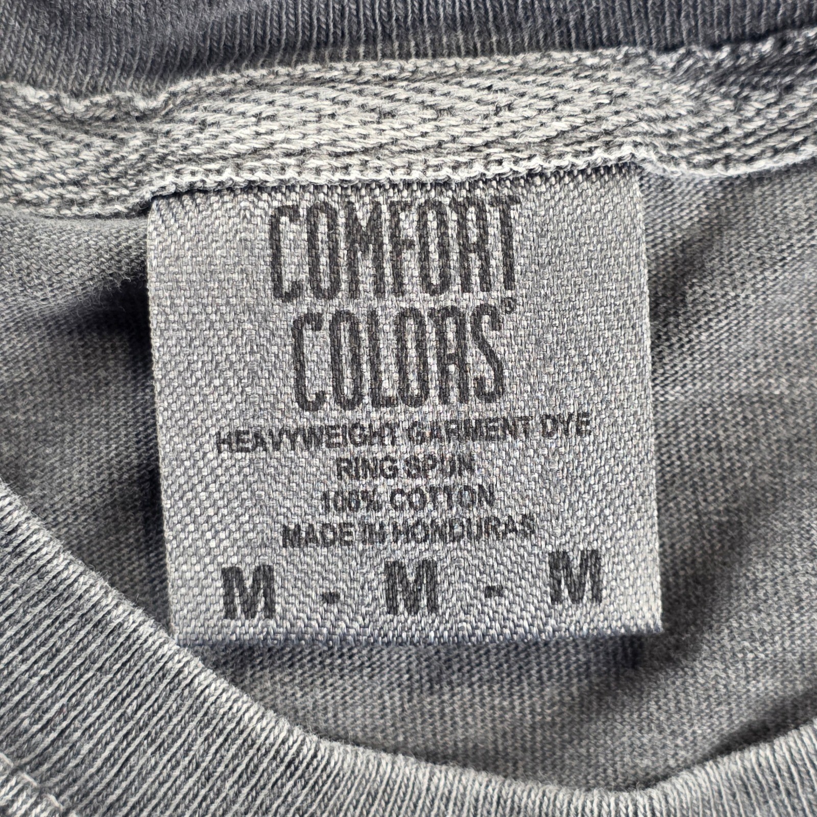Comfort Colors Graphic Shirt Mens Medium Grey Mission Matthew 28:19 Long Sleeve gallery