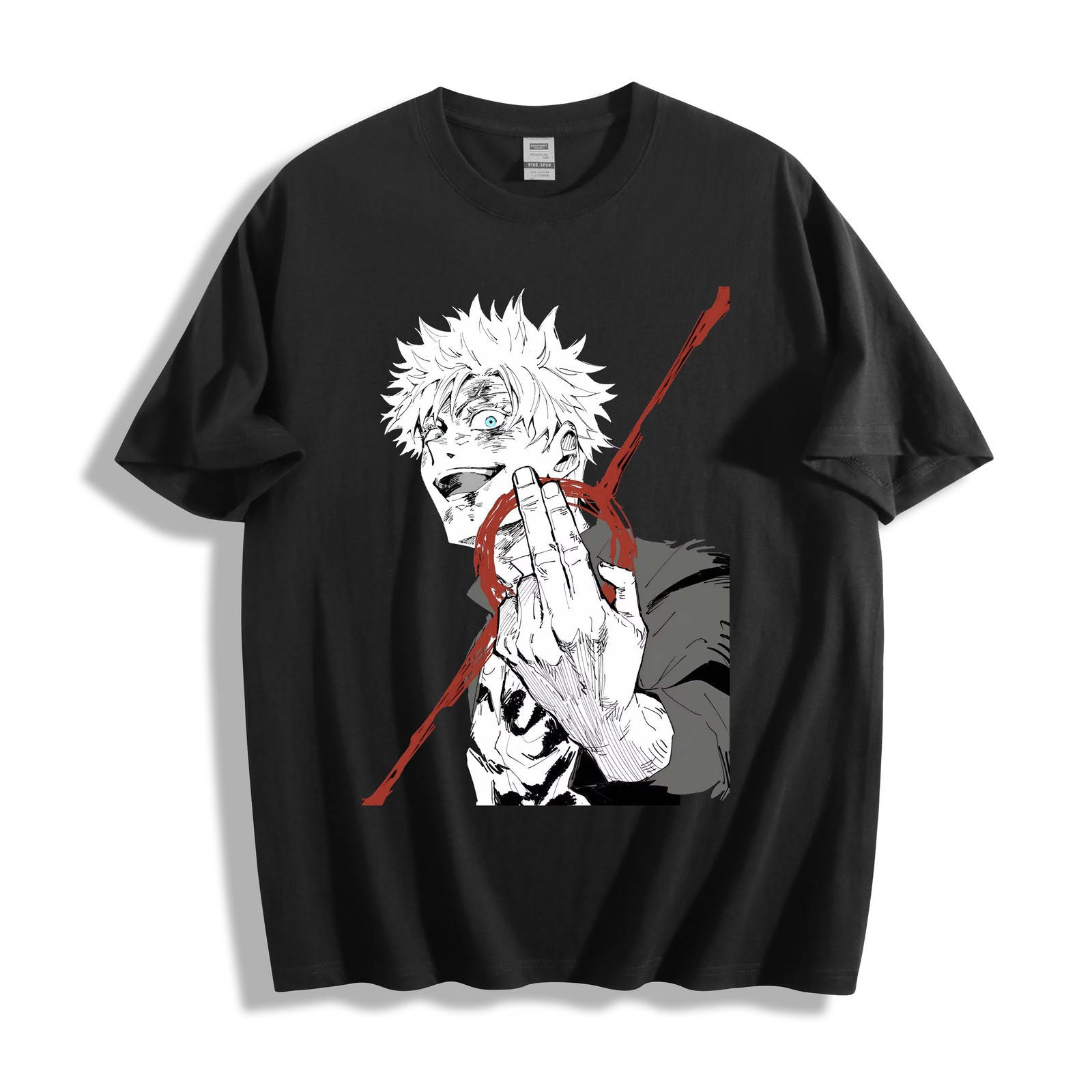 Jujutsu Kaisen Gojo Satoru T-Shirt – White Hair Energy Design Unisex Tee