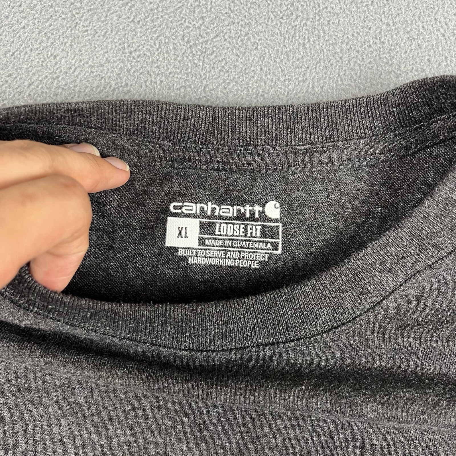 Carhartt Shirt Mens Extra Large Gray Relaxed Fit Chore Workwear Pocket Tee gallery