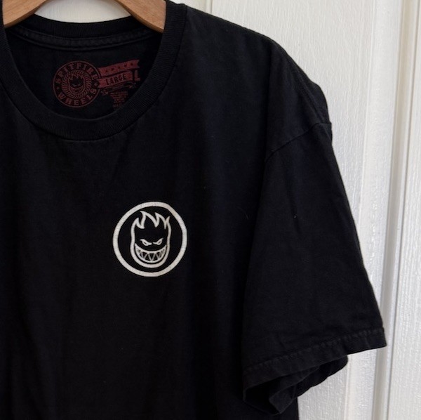 Spitfire Wheels Shirt Classic The End Swirl Paisley Mens Black T Shirt Sz L gallery