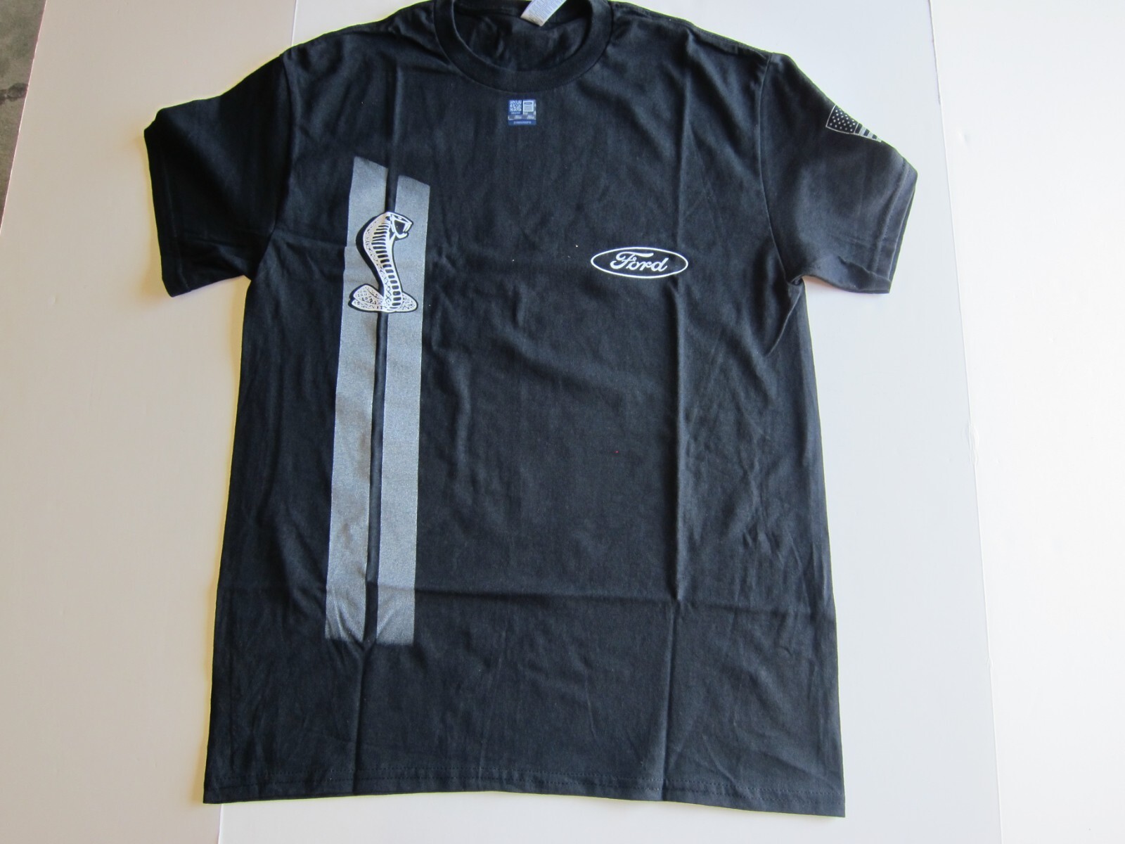 Ford Mustang Shelby Cobra Snake Emblem Cotton T-Shirt Black Official Licensed gallery
