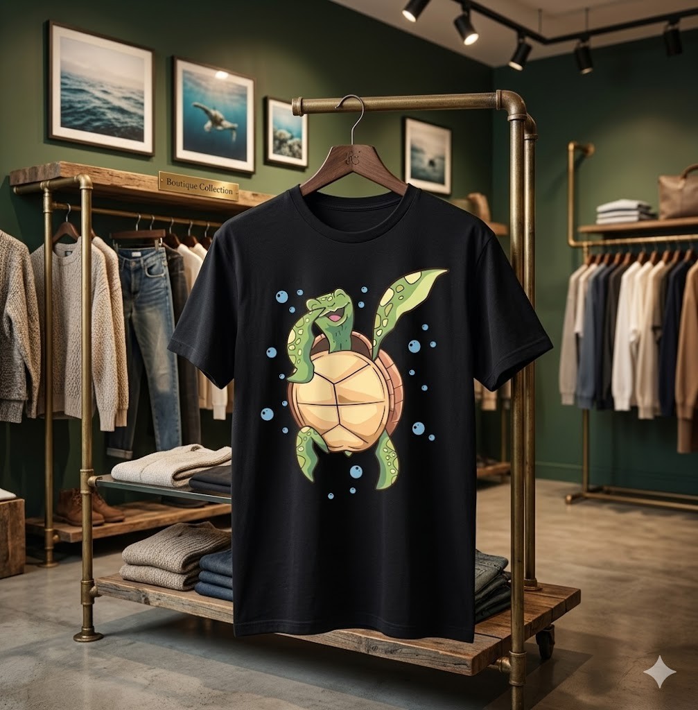 Dabbing Turtle - Reptile Lover Zoologist Zoology Sea Animal T-Shirt - H072 gallery