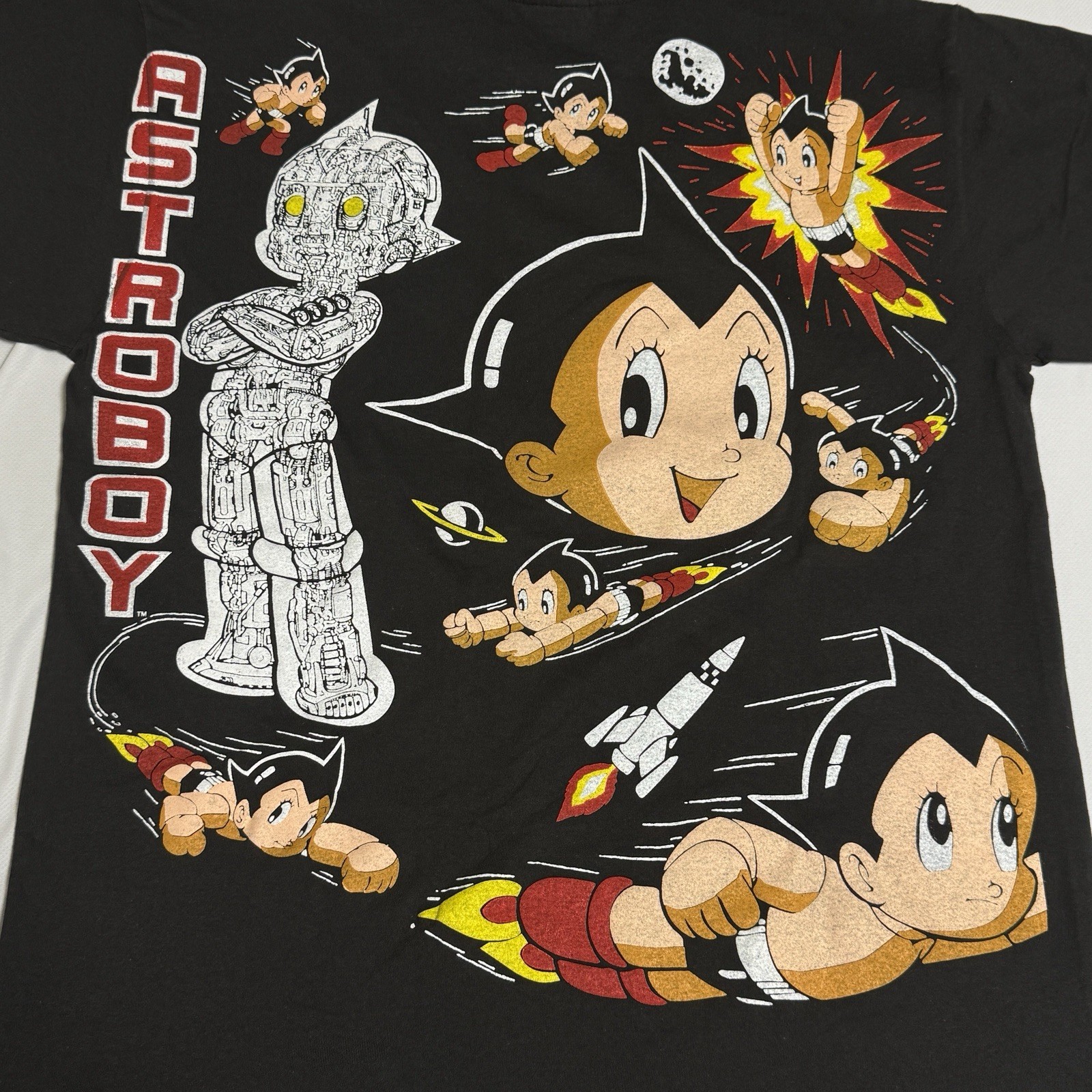 90s vintage Astro boy Tee T-shirt Black Tezuka Osamu Japan Anime Tultex gallery