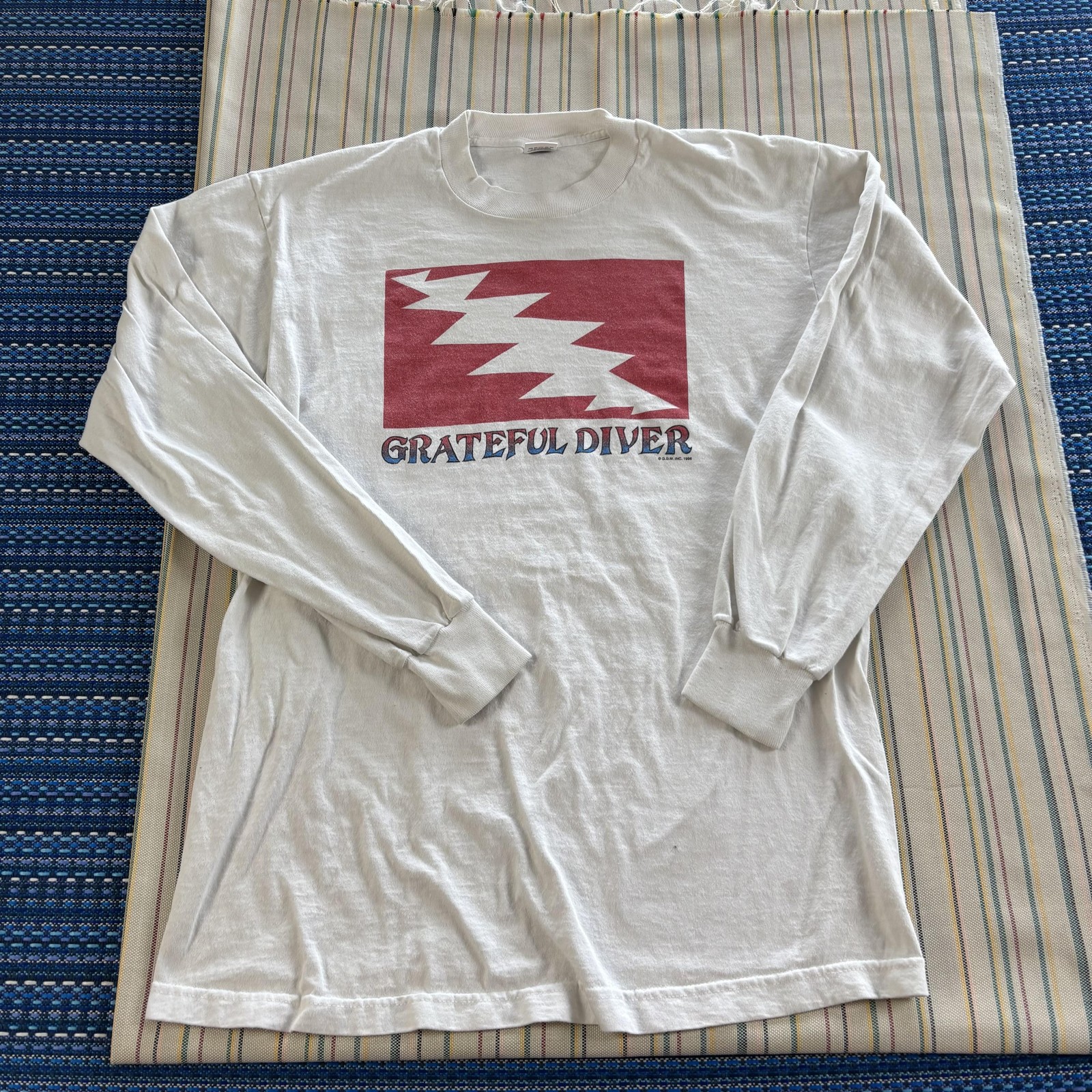 Vintage Grateful Diver Shirt Mens Large White 1996 Grateful Dead Coral Forest LS gallery