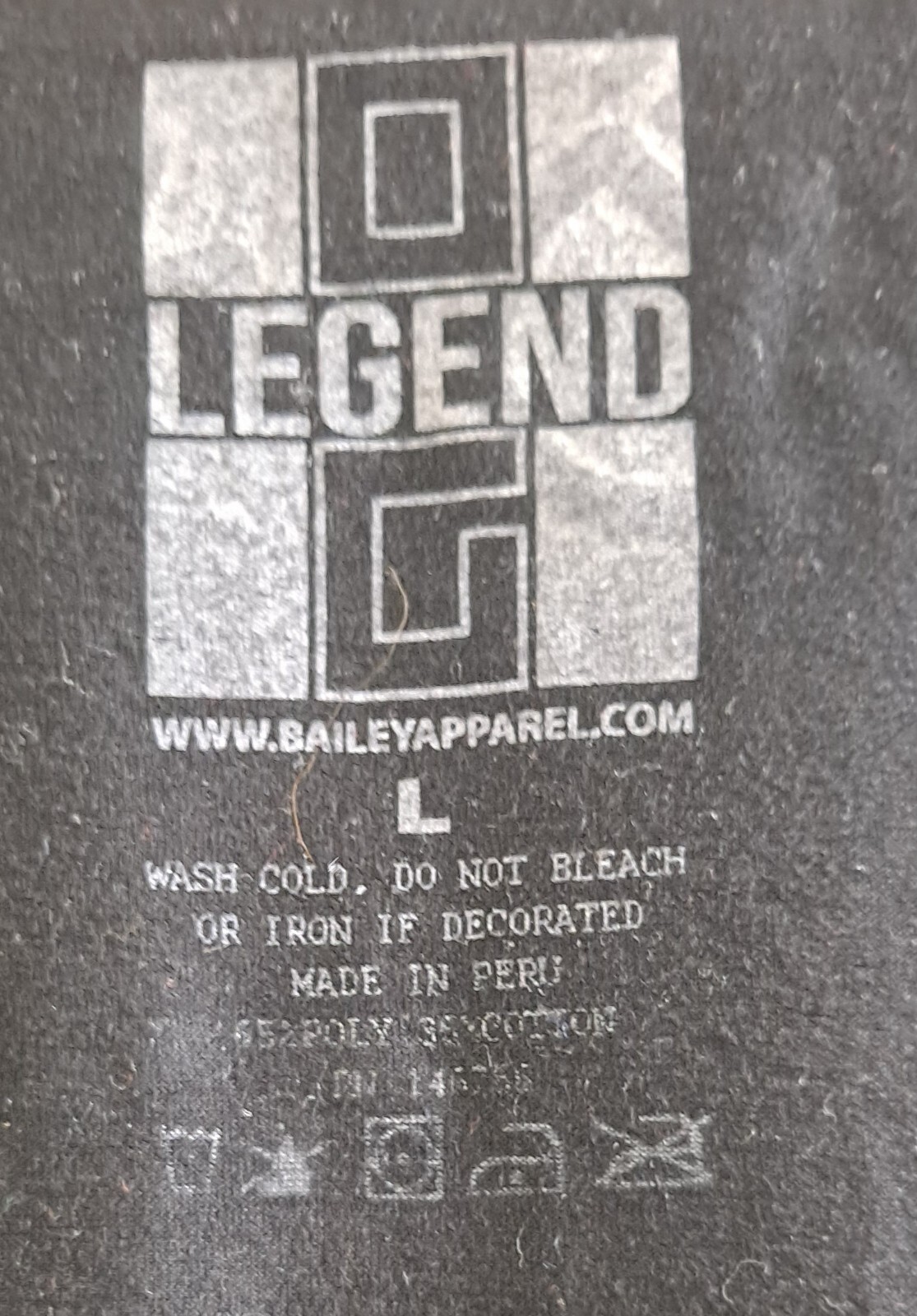 Bailey Apparel Shirt Mens Large Black Drip All Over Print Bear Legend Streetwear gallery