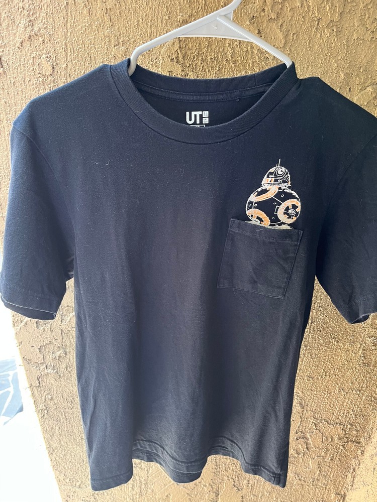 UT Uniqlo x Star Wars Graphics BLACK Pocket Tshirt – Men’s Sz XS