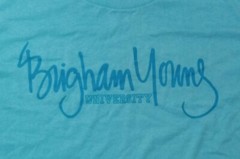 vintage Single Stitch BYU Cougars t shirt college football 50/50 Velva Sheen