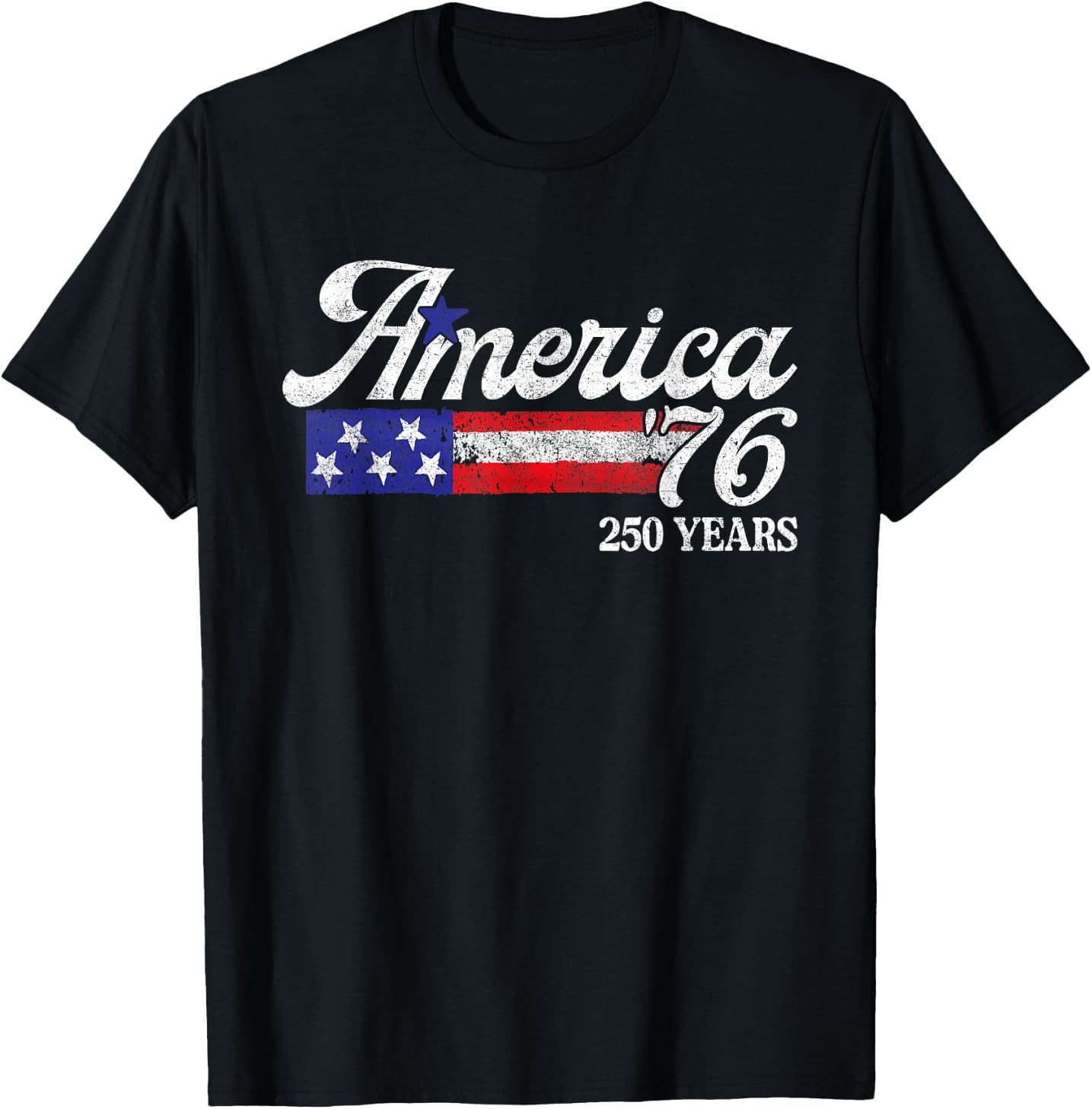 America 76 250 Years 1776 2026 Vintage 250th Anniversary USA T-Shirt