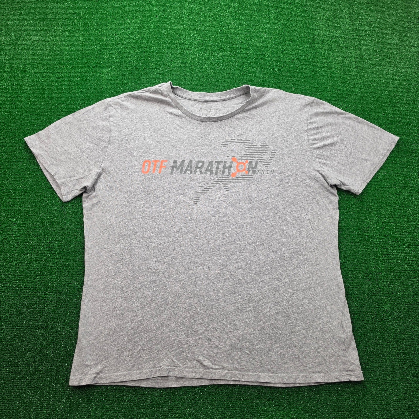 Orangetheory Fitness OTF Marathon 2019 Tshirt Mens XL Gray Gym Running Tee gallery