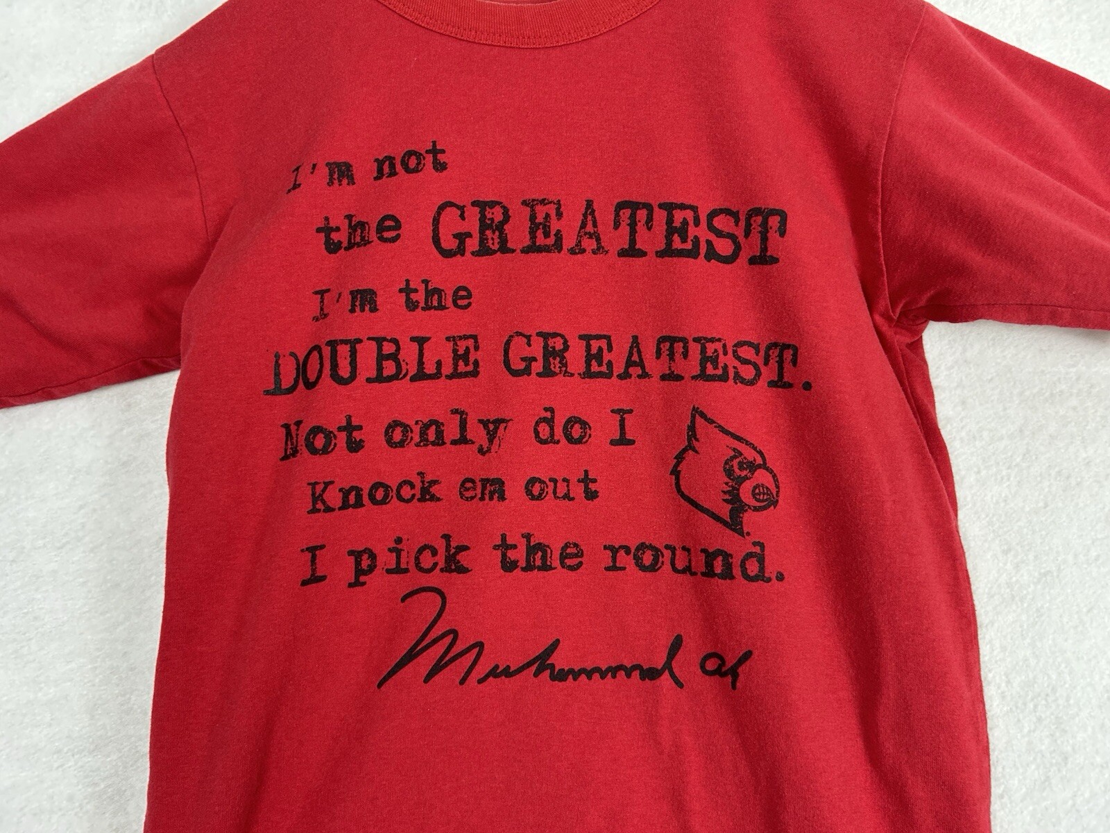 Rare Vintage Muhammad Ali Hip Hop Reversible T Shirt Made in USA Small gallery