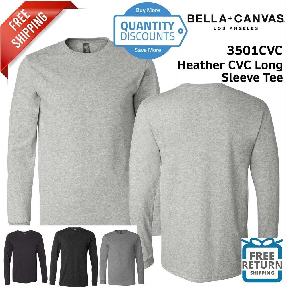 Bella + Canvas 3501CVC Unisex Jersey Long Sleeve T Shirt gallery