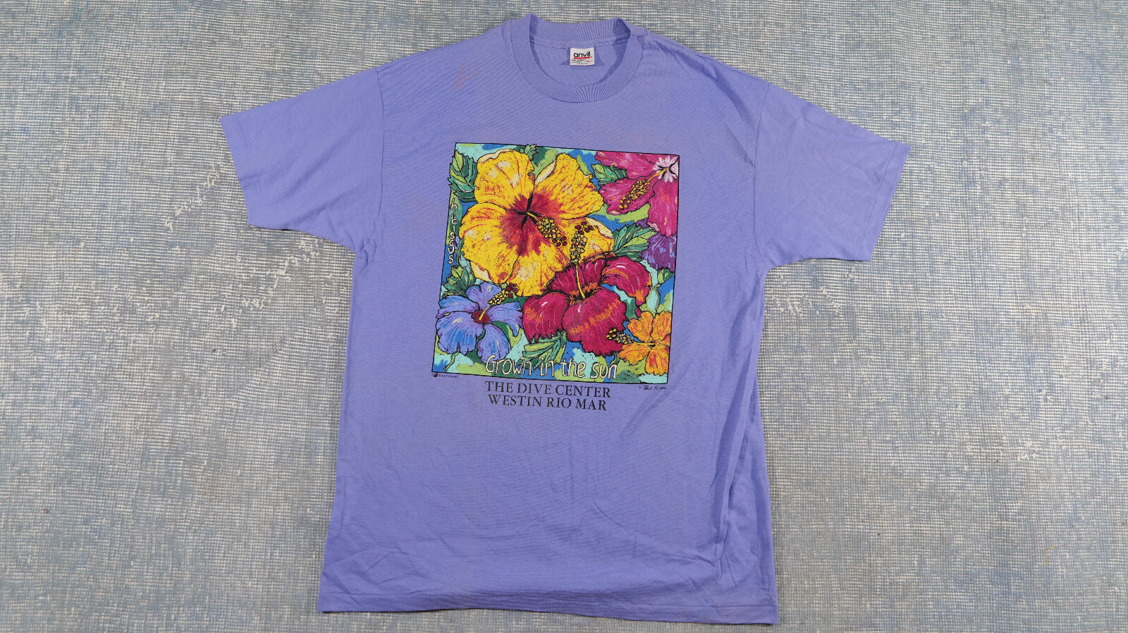 vintage Rio Mar, Puerto Rico floral shirt, size XL, single stitch, 90s, Westin gallery