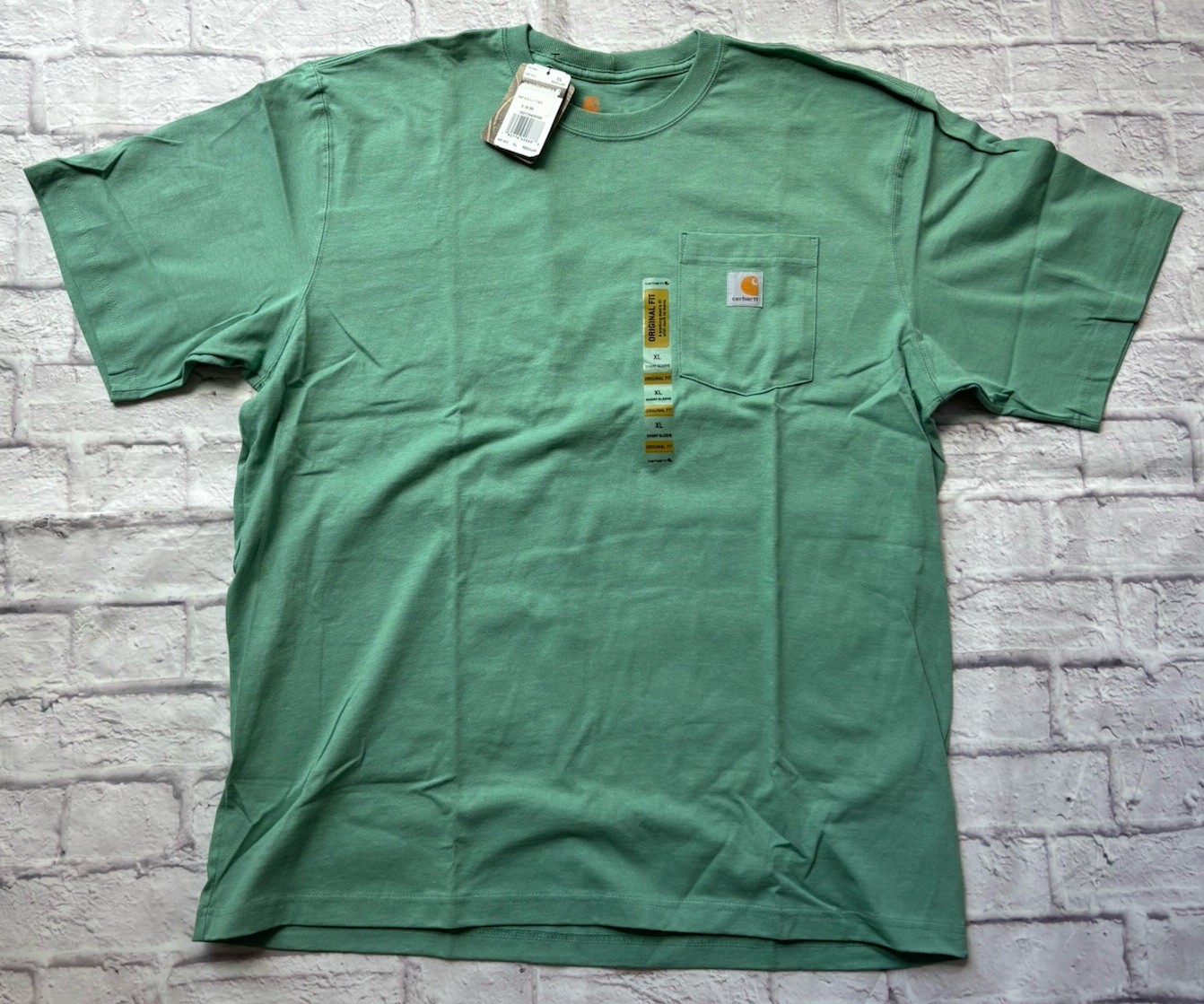 Men’s Carhartt K87 Mint Green Heavy Duty T-Shirt (NWT) gallery