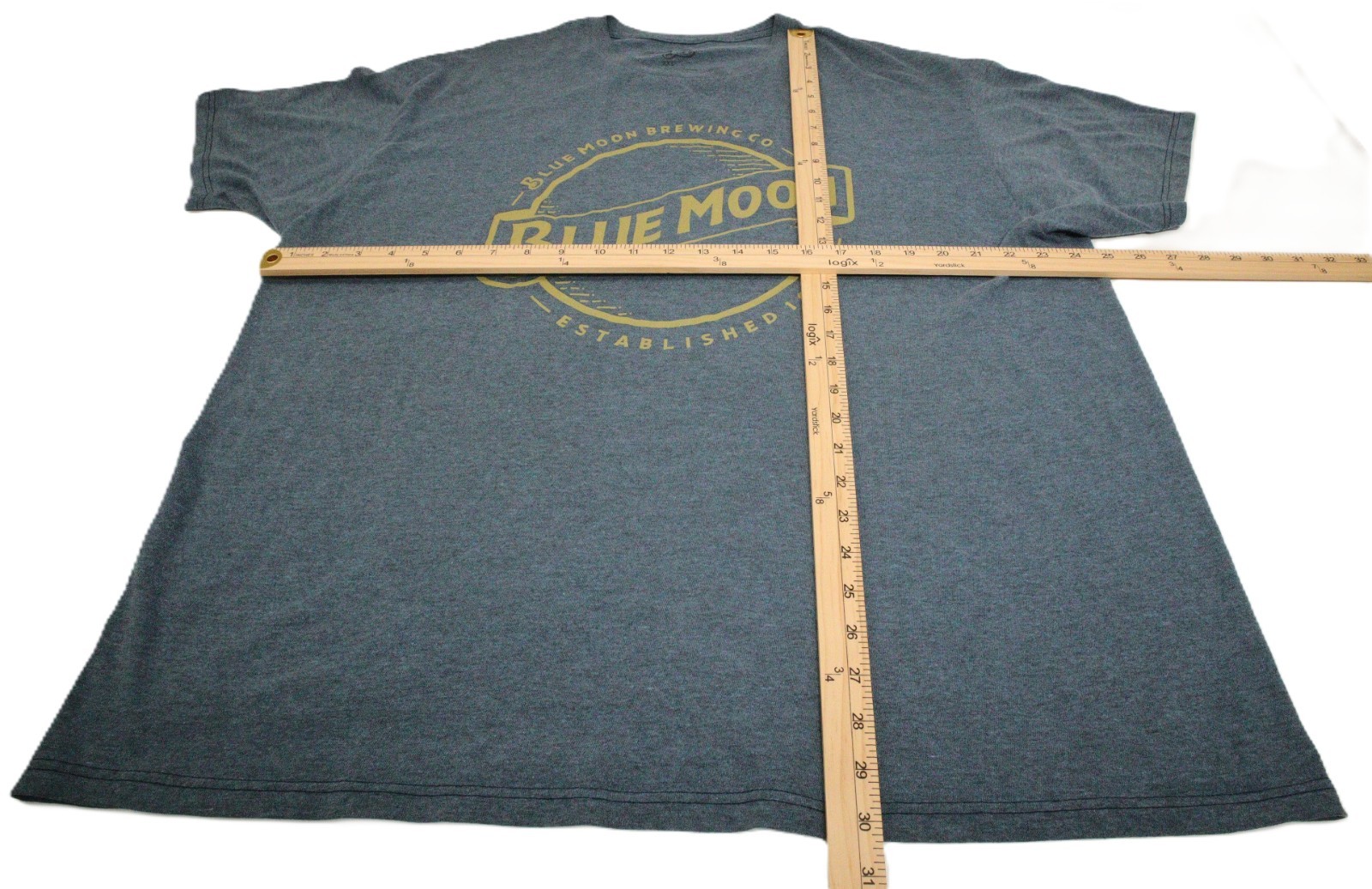 Blue Moon Brewing Co. Graphic T-Shirt Men's XXL 50% Poly/50% Cotton T0392 gallery